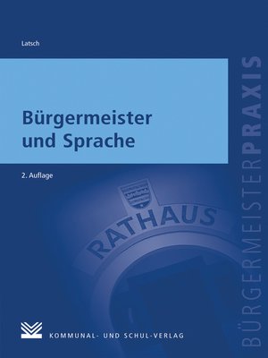 cover image of Bürgermeister und Sprache